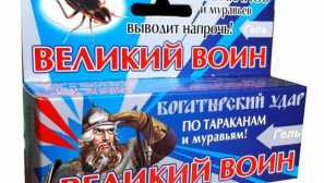 Голем воин гел од лебарки опис, акција, инструкции, ефикасност, безбедносни мерки
